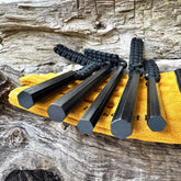 Magnesium Flint Rod Fire Starter Kit with Compass & Whistle – Camping Hiking Survival Tool