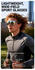 SCVCN Lightweight Running Sunglasses Cycling Glasses Photochromic UV400 for Men Cycling Road Bike Glasses Women Casual Hiking