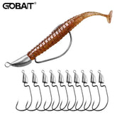 10PCS Metal Jig Head Worm Hook 3.5g 5g 7g 10g 20g Weight Crank Fishhook Gear Sinker Pesca for Soft Lure Texas Rig Fishing Tackle