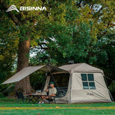 3-4 Person Automatic Cabin Camping Tent – Quick Setup, 150D Oxford, 2000-3000mm Waterproof