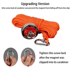 Neodymium Magnet Fishing Set – N52 Rare Earth Pot Magnet with Rope, 120KG or 200KG Pull