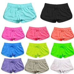 2025 Summer Women's Beach Shorts Quick Drying High Waist Tropical Printed Elastic Waist Swimming Shorts Breathable