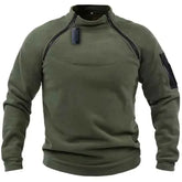 Tactical Sweatshirt Men Thick Double Zipper Fleece Hoodie Pullover Casual Outdoor Sports Long Sleeve Jacket Warm Breathable New