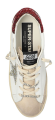 Golden Goose Super Star White Bordeaux Silver (W)