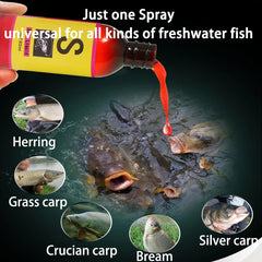 Liquid Fish Attractant Scent Spray – Natural Carp Bait Additive for Freshwater & Saltwater