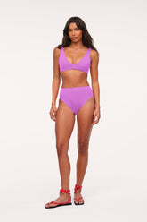 High Waist Bikini Bottom | Smooth Wisteria