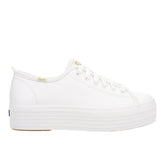 Triple Up Leather Lace Up Sneakers