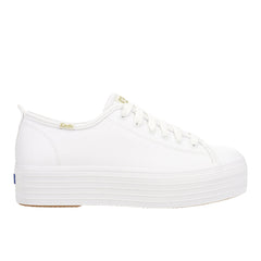 Triple Up Leather Lace Up Sneakers