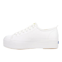 Triple Up Leather Lace Up Sneakers