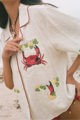 'Just a Pinch' Cabana ~ Relaxed Crop Cut