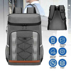 36-Can Insulated Cooler Backpack — 25L, Leak-Proof