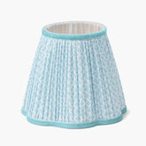 Soft Blue Lotus Lampshade (18cm)