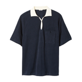 Raglan Terry Polo (Navy)