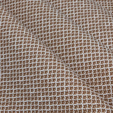 Chestnut Brown Lotus Flower Fabric