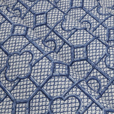 Cobalt Blue Bamboo Trellis Fabric