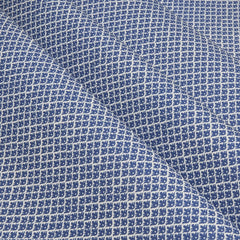 Cobalt Blue Lotus Flower Fabric