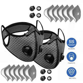 2-Pack Reusable Half Face Masks with Filter | Cycling & Outdoor Sport