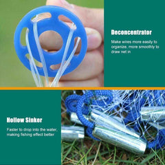 Fishing Cast Net – Strong Nylon Mesh, Easy Throw, 6FT Radius