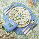 Blue Rose Eloise Linen Placemats & Napkins (Set of 4)