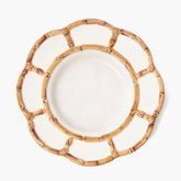 Petal Bamboo Ceramic Dinner Plate