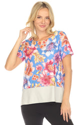 Johnny Was Bee Active Floral Short Sleeve Top A1225-3