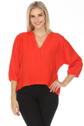 Johnny Was Calme Gauze Bishop Sleeve Blouse O21051-5 *