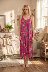 Johnny Was Pink Floral The Tank Sleep Dress MS8425