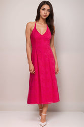 Johnny Was Jade Eden Halter Midi Dress L37524 *