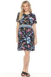 Johnny Was The Janie Favorite Floral Keyhole Tier Dress T37825-2