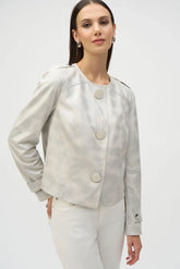 Joseph Ribkoff Faux Suede Boxy Jacket 252918