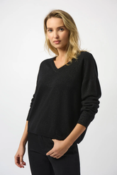 Joseph Ribkoff V-Neck Long Sleeve Sweater 253967