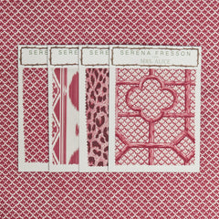 Raspberry Pink Lotus Flower Fabric