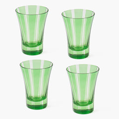 Green Positano Glasses (Set of 4)