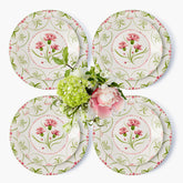 Pink & Green Santa Kristina Dinner & Starter Plates (Set of 8)