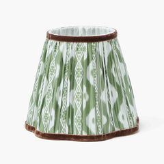 Olive & Chocolate Ikat Lampshade (18cm)