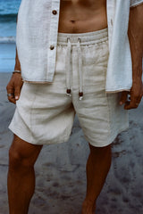 Easy-Going Shorts (Sand Linen)