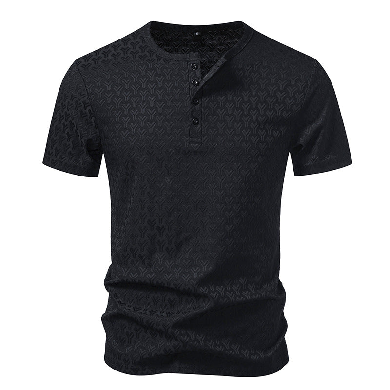 Men's Waffle Knit Slim Fit Short-Sleeve T-Shirt