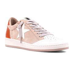 Paz Metallic Lace Up Sneakers