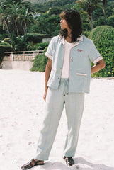 Easy-Going Pants (Hazy Blue Linen)