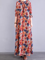 Women’s Lightweight Floral Summer  A-Line Dress