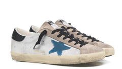 Golden Goose Super Star White Beige Blue Black