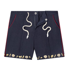 'Vongole!' Cabana Shorts (Navy)