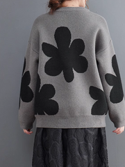 Cozy Women's Floral Sweater - Chic & Trendy | Eva Trends