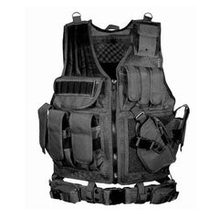 Tactical MOLLE Vest with 14 Pockets – Airsoft, Hunting & Outdoor Training