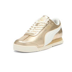 Roma Chrome Metallic Lace Up Sneakers