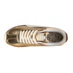 Roma Chrome Metallic Lace Up Sneakers