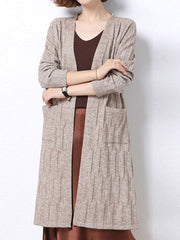 Chic Women's Long Knitted Cardigan | Eva Trends