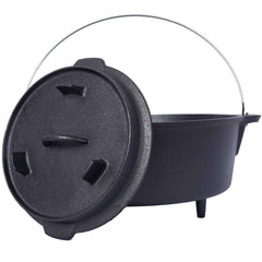 Pre-Seasoned Cast Iron Dutch Oven – Camp Cooking & Outdoor Baking