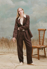 Easy-Going Pants (Brown Linen)