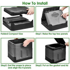 Portable Foldable Camping Toilet – Lightweight Outdoor Toilet for Camping & Emergencies